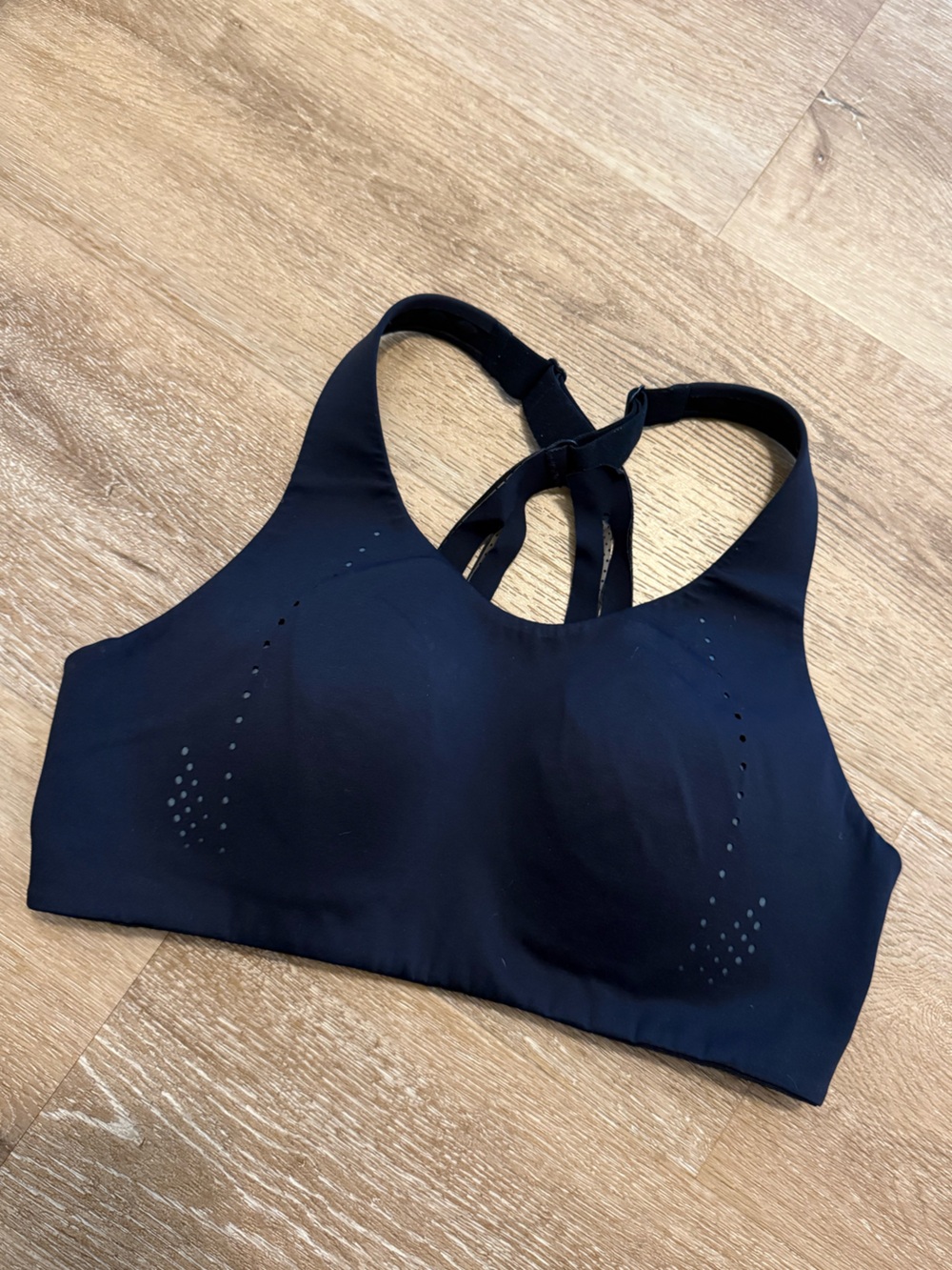 lululemon athletica Black Racerback Swim Bikini Top